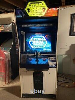 Star Wars Trilogy Arcade game Machine Stand Up SEGA Vintage