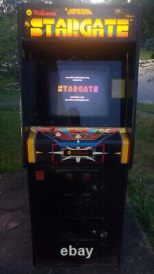 Stargate Arcade Machine Original Coin Op 1981 Williams Defender II WORKING CRT