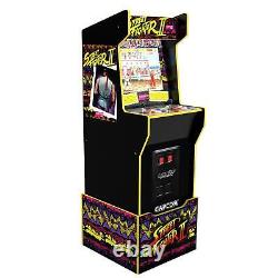Street Fighter Arcade Game Machine Home Gameroom Cabinet With Riser And Marquee