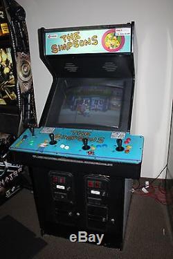 THE SIMPSONS 4 Player Arcade Game Machine Works Great