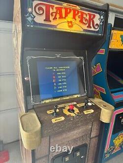 Tapper Arcade Game Set to Free Play for Home Use