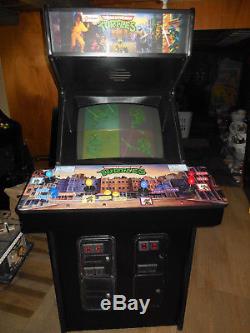 Teenage Mutant Ninja Turtles arcade game machine restored