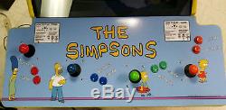 The SIMPSONS Full Size Arcade Video Game Machine! 4 Player! Works Great