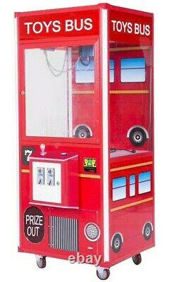 Toys Bus 33 Plush Prize Crane Claw Machine Redemption Machine with DBA