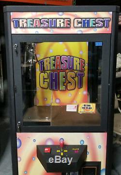 Treasure Chest Claw Crane Plush Stuffed Animal Arcade Machine Orange Decal #C22