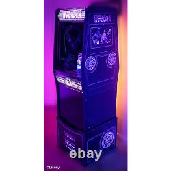 Tron Arcade1UP Home Arcade Machine Includes Matching Riser/Stool Lighted Marquee