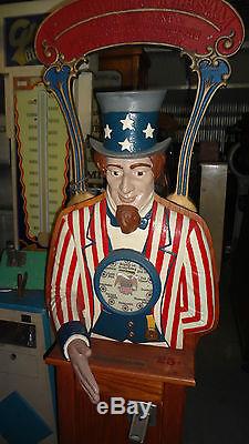 Uncle Sam Personality Tester Arcade Machine Ship Available