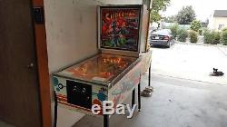 Vintage 1978 Atari Superman Pinball Machine Arcade Game Coin Op Flipper Genuine
