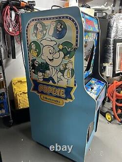 Vintage 1982 Nintendo Popeye Arcade Cabinet