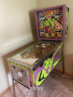 Vintage Marvel Gottleib's 1979 Incredible Hulk Pinball Machine Original