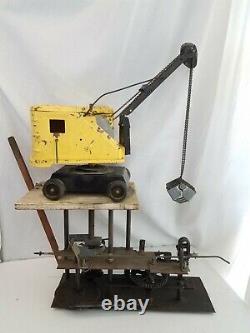Vintage TONKA PRESSED STEEL CRANE SHOVEL Carnival Game Machine Digger Claw