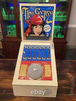 Vintage WORKING The Gypsy Fortune Teller 25 Cent Coin Operated Machine