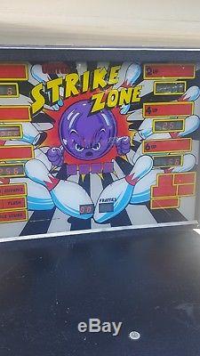 Vintage Williams Strike Zone Shuffle Bowling Arcade Machine Game Working! Nice