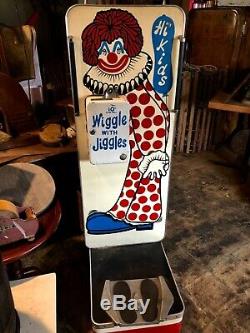 Vintage clown carnival coin machine game room arcade toy ride on circus