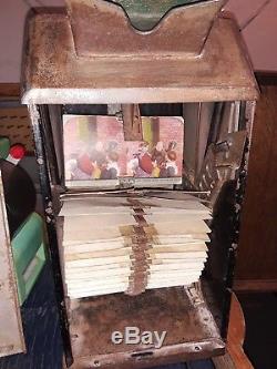 Whiting Coin Operated Sculptoscope Penny Arcade Machine Antique