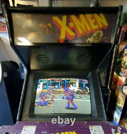 X-MEN 4 PLAYER Full Size Arcade Game Machine! CLASSIC! GREAT SHAPE! Konami