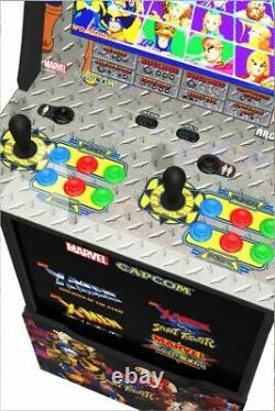 X-Men vs Street Fighter Arcade1UP Gaming Cabinet Machine with Matching Riser New
