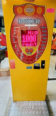 Yellow Boxer Punching Bag Machine Full Size Arcade Game Machine (Magic Play)