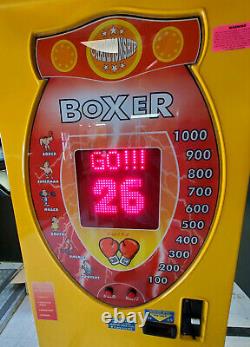 Yellow Boxer Punching Bag Machine Full Size Arcade Game Machine (Magic Play)