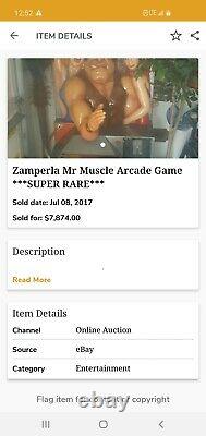 Zamperla MR MUSCLE strength coin operated op vintage arcade carnival machine old