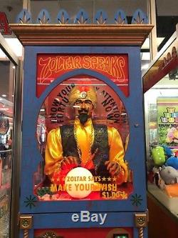 Zoltar Fortune Teller Machine Deluxe Edition Blue and Red Unit