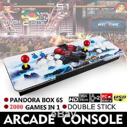 2000 En 1 Jeux Vidéo Arcade Console Machine Double Stick Accueil Pandora's Box 6s