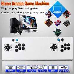 2017 Metal Pandora's Box 4s Accueil Arcade Machine Joystick Hd 680 En 1 Jeux Vidéo