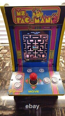 2020 Arcade1UP Ms. PAC-MAN Comptoir-Cade 4 Jeu Arcade Électronique FONCTIONNEL