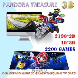 2200 En 1 Machine De Console D'arcade Pandora's Box Treasure 3d Retro Videogame Mario