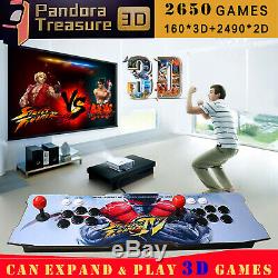 2650 Jeux Pandora Box Sticks Double 3d Retro Jeux Vidéo Console Arcade Machine