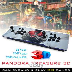 2885 Pandora Jeux Treasure Box 3d + Arcade Console Accueil Machine Retro Hdmi