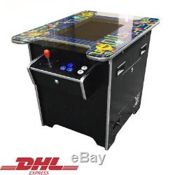 2 Côtés À 2 Joueurs Arcade Cocktail Table Game Machine Console Tabletop 60 En 1