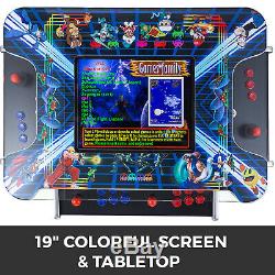 4 Joueur Cocktail Arcade Machine Avec 2475 Jeux 3 Faces Avec Tabourets Jeu Vidéo