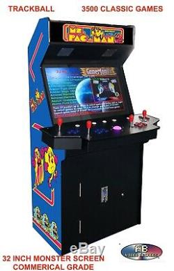 4 Joueurs Standup Arcade Machine3500 Jeux Classiques 32 Pouces À Écran Verticale