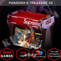 8000 Jeux 10.1 Écrans LCD Doubles Pandora's Box 3d Sticks Retro Arcade Machine