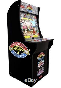 A ++ Inspecté Arcade1up Street Fighter 2, (3 Jeux En 1) Arcade Machine