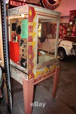 Années 1950 Vintage Pelle À Vapeur Arcade Chicago Co. Machine À Griffes 10c