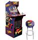 Arcade1up Machine De Jeu Vidéo D'arcade X-men à 4 Joueurs Avec Rehausseur, Marquee Lumineux, Wifi Et Tabouret