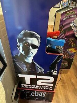 Arcade1UP Terminator 2 Judgment Day-T2 Jeu d'arcade avec enseigne lumineuse