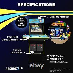 Arcade1Up LES SIMPSONS Arcade avec Riser & Marquee Lumineux (4 joueurs) NEUF / SCELLE