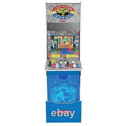 Arcade1Up Machine d'arcade Street Fighter II Champion Edition Big Blue avec tabouret