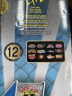 Arcade1Up Street Fighter 2 Champion Edition Grande Machine Bleue avec Tabouret 12 Jeux