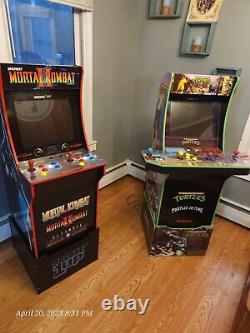 Arcade1up Adolescent Mutant Tortues Ninja Machines D'arcade/mortal Kombat Avec Risers