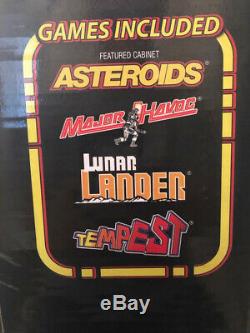Arcade1up Asteroids Tempest Lunar Lander 4 Jeux En 1 Machine De 4 Pieds Neuve