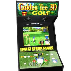 Arcade1up Golden Tee 3d Golf Accueil Jeu Vidéo Arcade Machine 66 Pouces Tall New