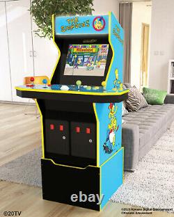 Arcade1up La Machine D'arcade De 4 Joueurs Simpsons Avec Tabouret Assorti