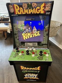 Arcade1up Machine de jeu d'arcade RAMPAGE sans support - Modèle 6657, 4 jeux en 1