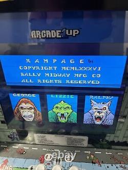 Arcade1up Machine de jeu d'arcade RAMPAGE sans support - Modèle 6657, 4 jeux en 1