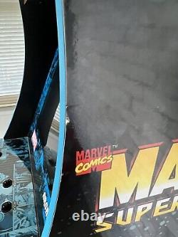 Arcade1up Marvel Super Heroes Cabinet Edition Limitée Assemblé Avec Riser Pick Up