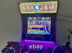 Arcade1up Nba Jam Arcade Machine Avec Riser Light Up Marquee Tabouret Spécial Oup